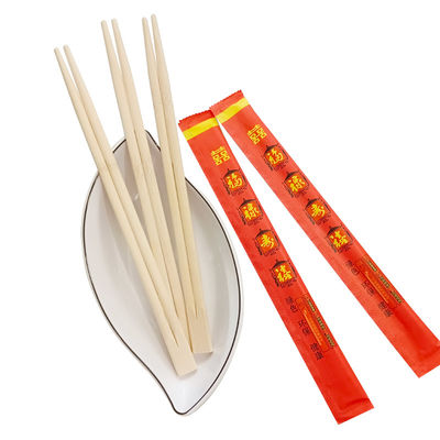 Stik makan higienis yang dibungkus secara individual Stik makan bambu yang dipersonalisasi untuk penggunaan tunggal