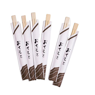 Eco-Friendly Disposable Bamboo Twin Chopsticks Logo yang dapat disesuaikan