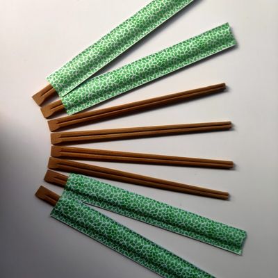 Natural Custom Bambu Chopsticks Satu kali pakai Bambu Chopsticks Untuk Restoran Sushi