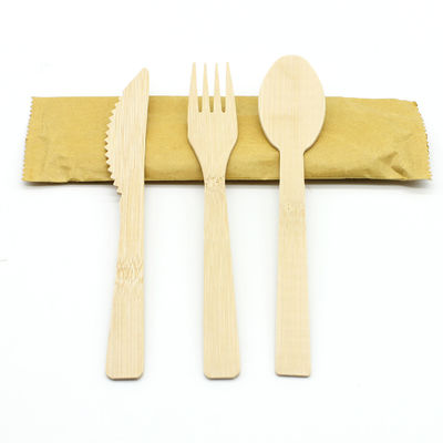 Eco Friendly Satu Kali Penggunaan Perlengkapan Makan Bamboo Set Perlengkapan Makan Portable Satu Kali Penggunaan