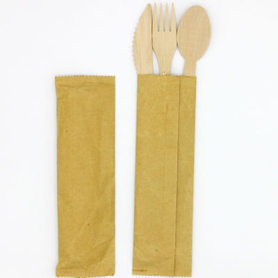 Eco Friendly Satu Kali Penggunaan Perlengkapan Makan Bamboo Set Perlengkapan Makan Portable Satu Kali Penggunaan