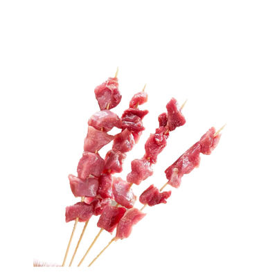 Non Stick BBQ Bambu Tongkat Tidak dilapisi Bambu Grilling Skewers higienis Dan Nyaman