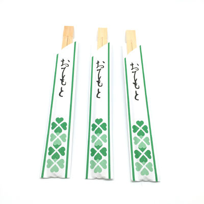 Eco-Friendly Disposable Bamboo Twin Chopsticks Logo yang dapat disesuaikan