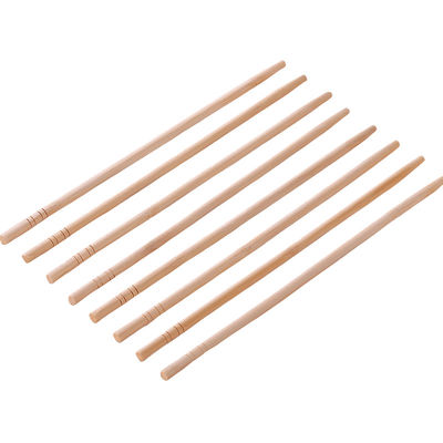 Custom Disposable Bamboo Round Sharp Chopsticks Warna alami Berkelanjutan dan sekali pakai