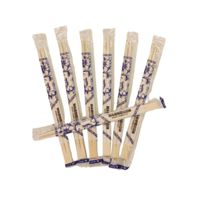 Customized Logo Bamboo Round Disposable Chopsticks Sempurna untuk Rumah Tangga / Restoran / Hotel Pengalaman Makan