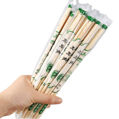 OPP Pengemasan Bambu Bulat Satu kali pakai Chopstick Produsen Custom Logo dan Pengemasan Bisa digunakan untuk rumah tangga / Restoran / Hotel