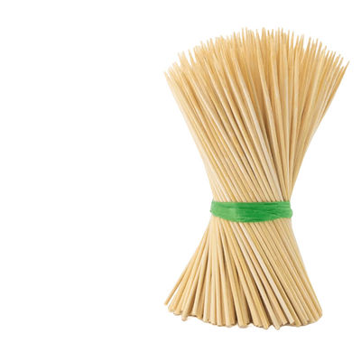 Bahan makanan tahan panas Barbecue Skewer Stick 12cm Panjang Bambu Skewer Stick