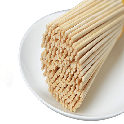 Non Stick BBQ Bambu Tongkat Tidak dilapisi Bambu Grilling Skewers higienis Dan Nyaman
