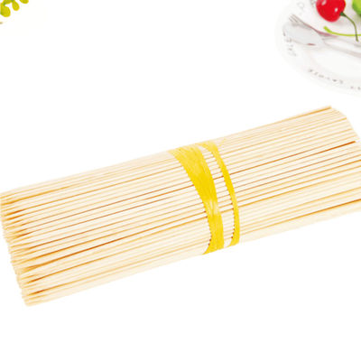 Lebar 2.5 Bambu Barbecue Stick Mudah dibersihkan Bambu Grill Stick
