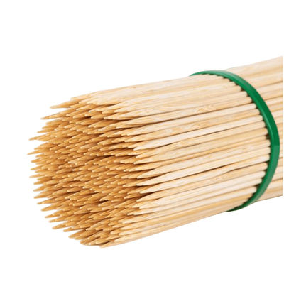 Bamboo alami BBQ sekali pakai Skewer Stick untuk berkemah di luar ruangan dan hadiah bisnis