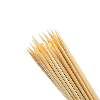 Lebar 2.5 Bambu Barbecue Stick Mudah dibersihkan Bambu Grill Stick