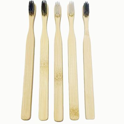Disposable Bioderradable soft Medium Hard Bristles Adults Children Home Travel Hotel Use 100% Organic Bamboo Toothbrush with Private Label