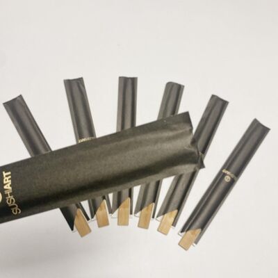 High Quality Brown Bamboo Chopsticks Premium Twins Bamboo Chopsticks Biodegradable Disposable Eco-friendly Carbonized Sushi Chopsticks Noodles Asia Food