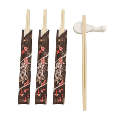 Desain Modern Sushi Rikyu Chopsticks sekali pakai ramah lingkungan dengan logo pribadi dan desain kemasan termasuk