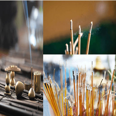 Panas panjang Eco Friendly Bambu dupa tongkat dalam 22cm 28cm 32cm 39cm Ukuran untuk meditasi dan relaksasi