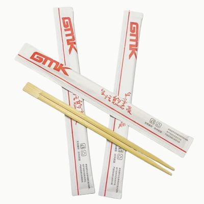 Chinese Chopstick Disposable Cutlery Twin Disposable Bamboo Chopsticks Flatware Paket Semi-Kertas untuk Restoran & Hotel& Camping