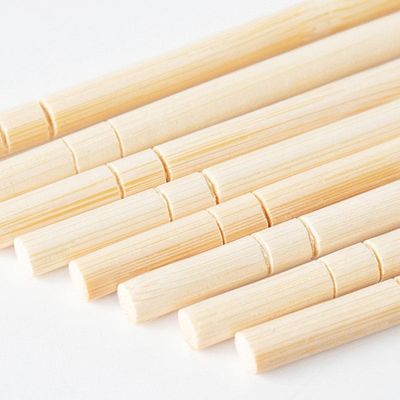 Alami 5.0mm 5.5mm 6.0mm sumpit bambu sekali pakai bulat Sumpit Sumpit Sekali Pakai Biodegradable untuk Restoran Sushi Camping Sumpit Cina Grosir