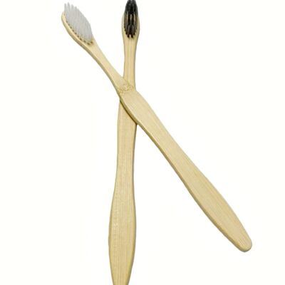 Natural Handle Soft Bristles Bamboo Toothbrush Biodegradable Eco Friendly Anak-anak Dewasa Portable Toothbrush