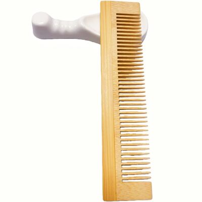 Grosir Biodegradable Custom Bambu Hair Comb Natural Kayu Sikat Rambut Tanpa Statik untuk Hotel kualitas tinggi
