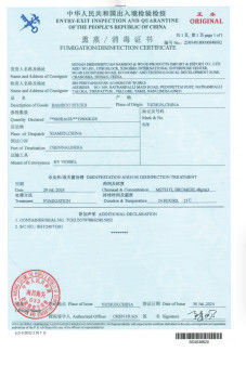 Cina Hunan Shengheyuan Bamboo And Wood Products Import And Export Co., Ltd. Sertifikasi